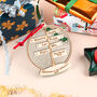 Christmas Family Snow Globe Street Sign Tree Decoration, thumbnail 1 of 7
