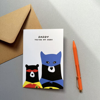Daddy Bear Hero, Father's Day A6 Card, 6 of 6
