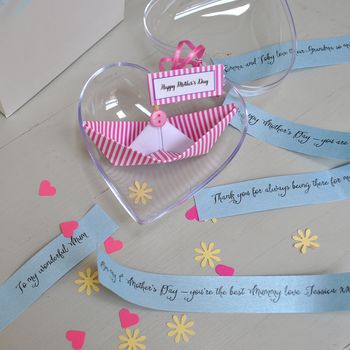 Message Heart Sail Boat Favours, 5 of 12