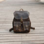 Front Pockets Vintage Look Leather Backpack, thumbnail 1 of 10