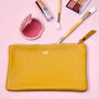 Personalised Monogram Leather Cosmetics Pouch, thumbnail 5 of 9