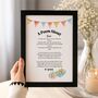 Personalised 70th Birthday Gift Print Special Poem, thumbnail 2 of 10