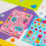 Stationery A5 Vinyl Sticker Sheet, thumbnail 6 of 9
