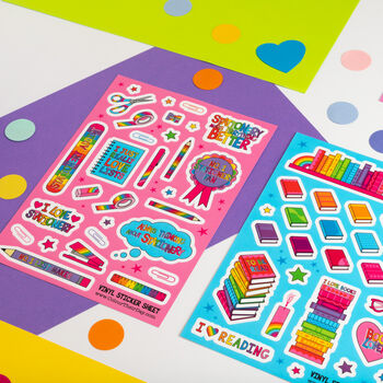 Stationery A5 Vinyl Sticker Sheet, 6 of 9