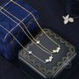 Sterling Silver Tiny Hydrangea Bouquet Cz Necklace, thumbnail 3 of 11