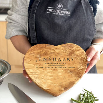 Personalised Heart Shaped Cheese Serving Board, 3 of 9