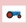 Fordson Major Tractor Seven Colour Screen Print Blue, thumbnail 5 of 5