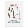 Personalised Eight Tee Tea Towel 80th Birthday Gift For Golfers, thumbnail 8 of 9