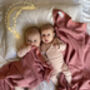 Pink Cellular Baby Blanket | Organic Cotton, thumbnail 1 of 10