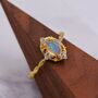 Sterling Silver Natural Genuine Opal Rings, thumbnail 1 of 12