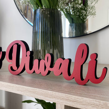 Happy Diwali Decorative Wooden Sign, 3 of 4