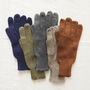 Fair Trade Luxury Soft Fine Knit Merino Mens Gloves, thumbnail 1 of 12