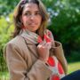 Strawberry Print Scarf In Personalised Gift Box, thumbnail 2 of 4