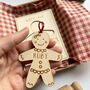 Personalised Wooden Gingerbread Decoration Gift Set, thumbnail 4 of 4