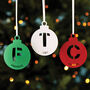 Personalised Initial Bauble Christmas Tree Decoration, thumbnail 1 of 4