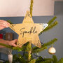 'Sparkle' Gold Star Christmas Tree Topper, thumbnail 4 of 6