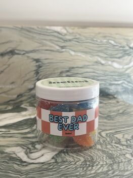 Best Dad Ever Vegan Gluten Free Sweet Jar Gift For Father's Day, 2 of 2