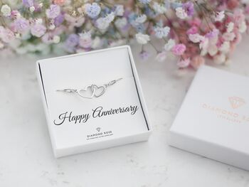 Anniversary Gift, Sterling Silver Love Bracelet, 2 of 10
