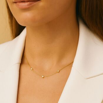 Diamond Station Necklace, 6 of 7