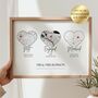 Personalised Map Print, Anniversary Gift, Wedding Gift, thumbnail 3 of 5