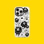 Happy Face Black And White Phone Case For iPhone, thumbnail 1 of 8