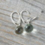 Glass Ball Dangle Earrings In Sterling Silver, thumbnail 3 of 4