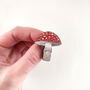 Fly Agaric Toadstool Brooch, thumbnail 1 of 3