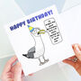 Funny Seagull Birthday Card, thumbnail 3 of 3