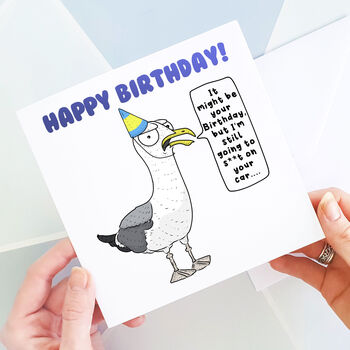 Funny Seagull Birthday Card, 3 of 3