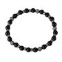 Mens Bracelet Black Onyx Bead Bracelet Chain, thumbnail 10 of 12