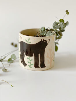 'The Bear And The Hare' Ceramic Planter, 5 of 6
