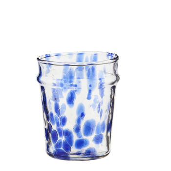 Handmade Blue Splatter Jug And Glass, 3 of 3