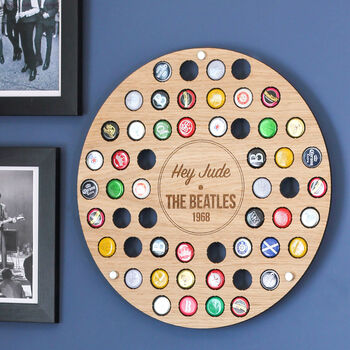 Personalised Beer Cap Music Vinyl Collector For Home, 2 of 6