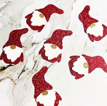 16 X Christmas Gnome Table Confetti, Decor, Scatter, Centrepiece, 2 of 5