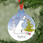 Personalised Polar Bear Penguin Christmas Decoration, thumbnail 1 of 2