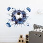3D Effect Football Removable Wall Sticker, Two Sizes, thumbnail 2 of 10