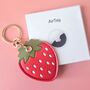 Strawberry Airtag Holder Keyring Or Bag Charm, thumbnail 2 of 5