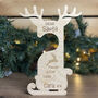 Personalised Reindeer Santa Stop Here Door Hanger, thumbnail 4 of 4