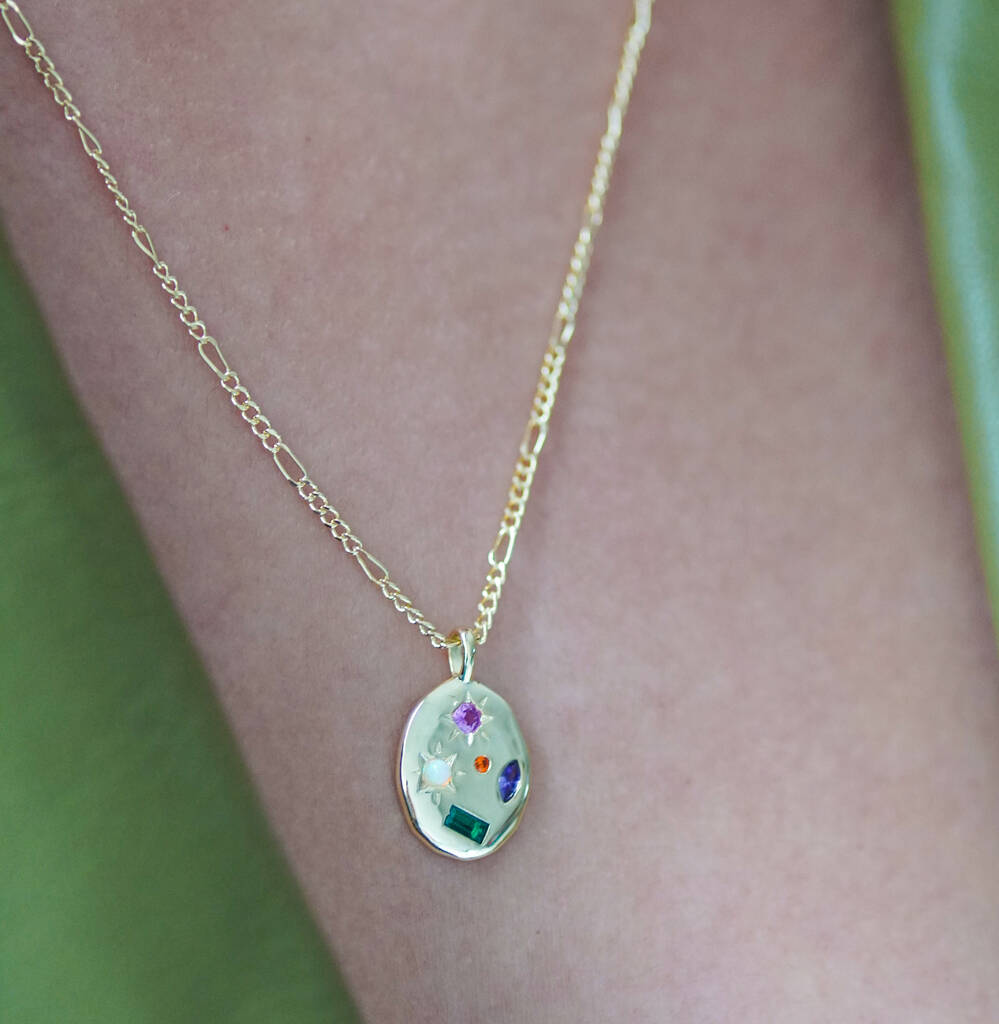 Kaleidoscope Gemstone Rainbow Necklace, 1 of 11