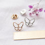 Butterfly Gold Or Silver Colour Modesty Pin, thumbnail 7 of 10