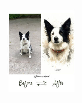 Personalised Pet Illustration Portrait Print, 10 of 11