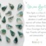 Moss Agate Threader Earrings Natural Crystal Earrings, thumbnail 7 of 11