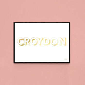 Croydon Gold Print, 2 of 4