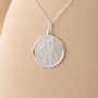Personalised Sterling Silver St Christopher Pendant Necklace, thumbnail 1 of 9