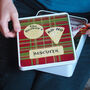 Personalised Red Tartan Biscuit Tin, thumbnail 1 of 2