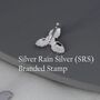 Holly Flower Stud Earrings In Sterling Silver, thumbnail 6 of 11