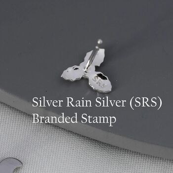 Holly Flower Stud Earrings In Sterling Silver, 6 of 11