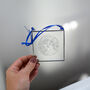 Full Moon Hand Engraved Glass Hanging Decoration, thumbnail 8 of 8