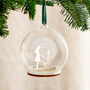 Metallic Engagement Silhouette Personalised Christmas Bauble, thumbnail 6 of 6