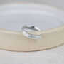 Sterling Silver Lace Texture Toe Ring, thumbnail 2 of 4